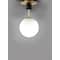 Maxim Lighting Vesper 1-Light 9.75" Wide Satin Brass / Black Semi-Flush Mount Light 26031SWSBRBK - alternate 2